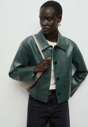 Veste en similicuir - green