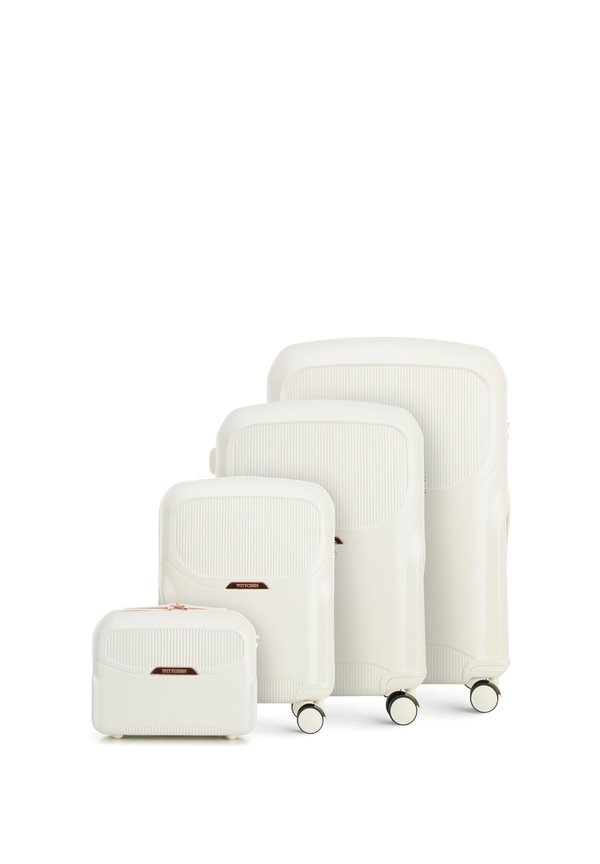 LUGGAGE SET WITH WASH BAG FROM POLYCARBONATE - Kofferset - creme