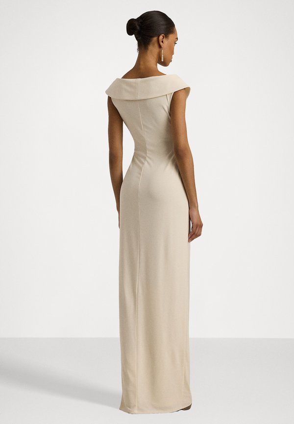 JERSEY OFF THE SHOULDER GOWN - Occasion wear - mascarpone cream3