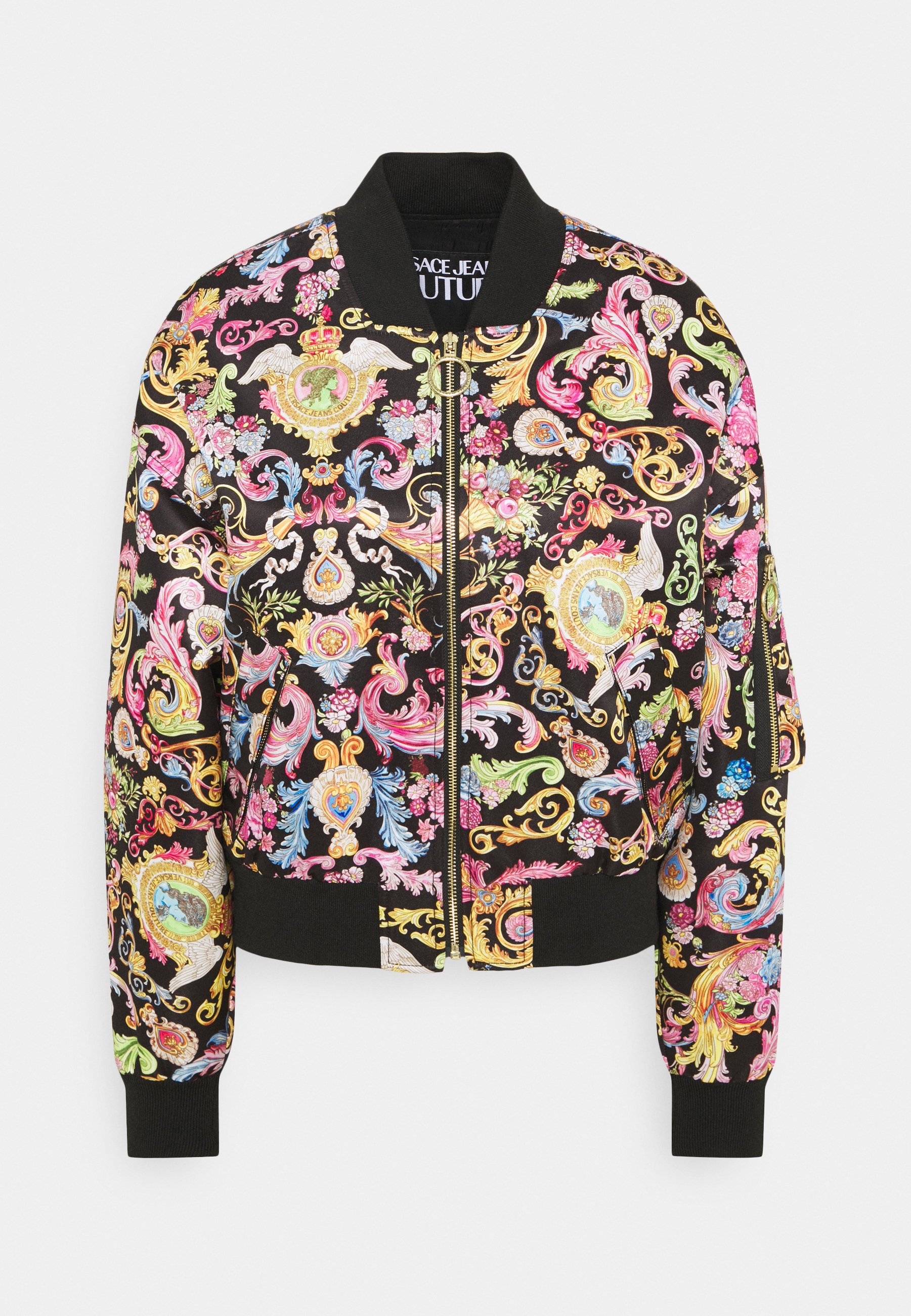 patterned bomber jacket ladies