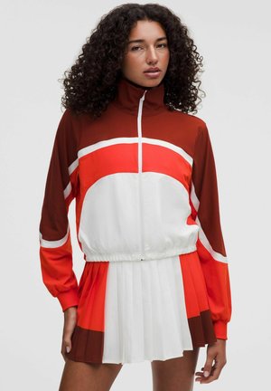 lululemon COURT CHAMP TENNIS JACKET  WOMEN'S COATS & JACKETS - Trainingsjacke - white cherry ember cranberry charm