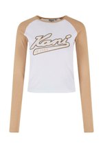 Karl Kani VARSITY CROP - Longsleeve - white sand/wit - Zalando.nl
