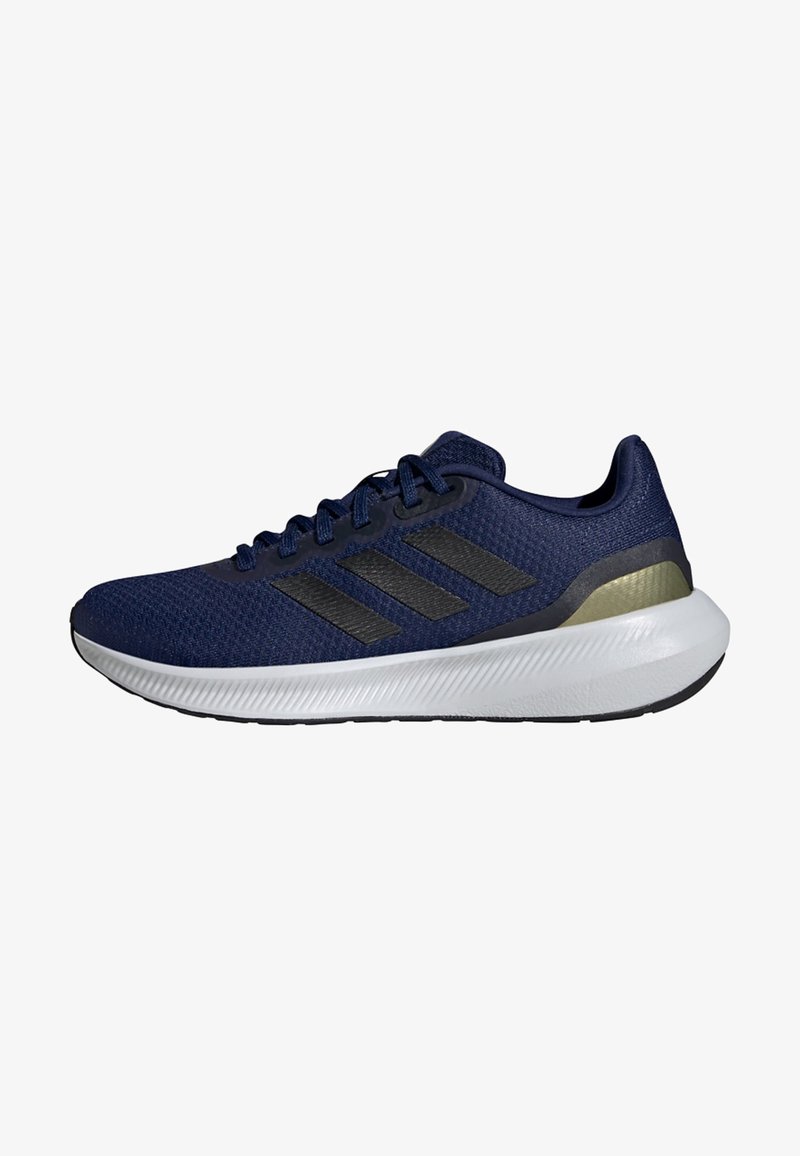 adidas Performance FALCON 3.0 - Scarpe da corsa su strada - dark blue core black gold metallic