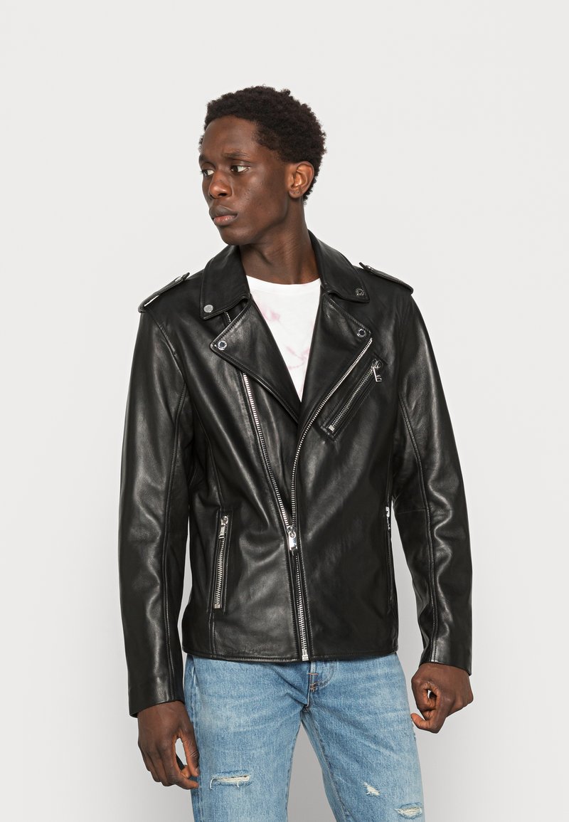 YOUNG POETS Casaco de couro - black