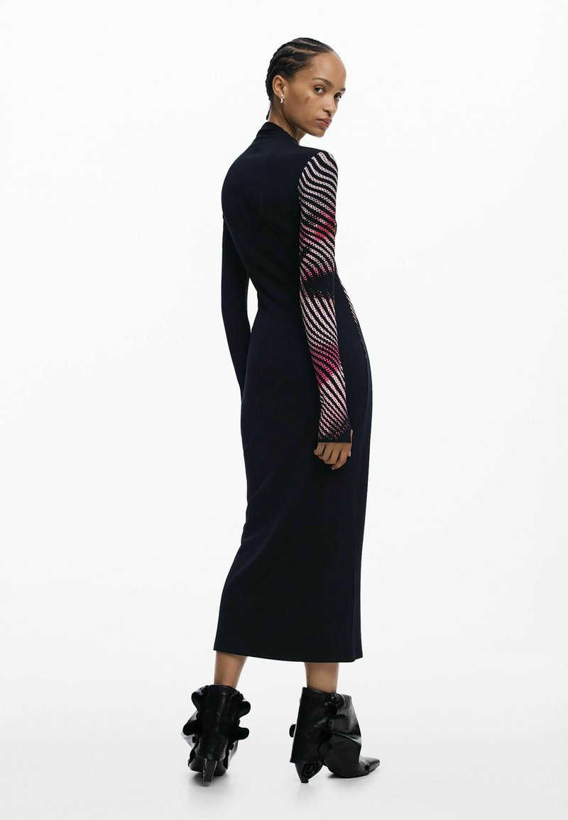 Lauren Ralph Lauren CHARABEIL LONG SLEEVE DAY DRESS - Jurk - blue/cream/crème