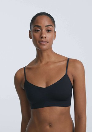 INVISIBLE LASER CUT MICROFIBRE - Bustier - black