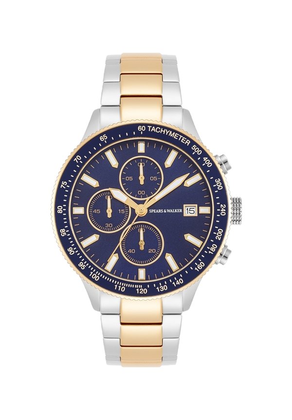 Chronograph - silber gelbgold