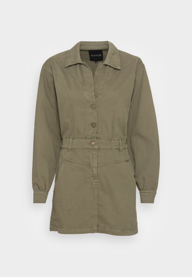 NIKKIE Jeansjurken donkergroen