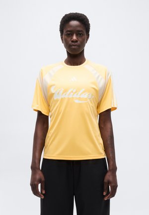 HER TEE - Μπλουζάκι με στάμπα - semi ice tangerine/off white/white