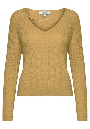BYOmikka - Striktrøje - ochre
