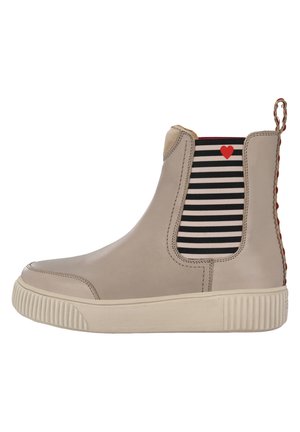 Stivaletti con plateau - taupe