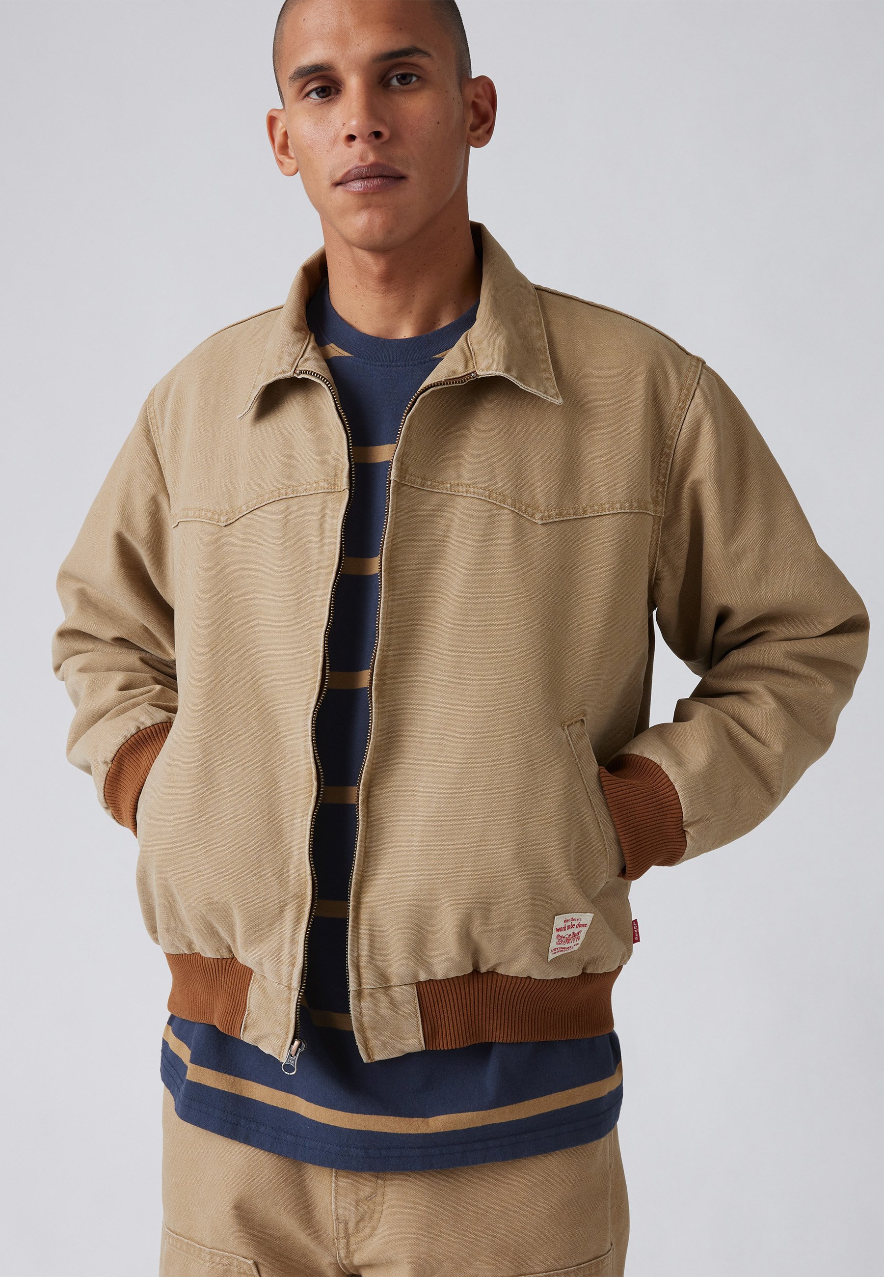 Levi's® Workwear EMBARCADERO AVIATOR - Denim jacket - tiger's eye