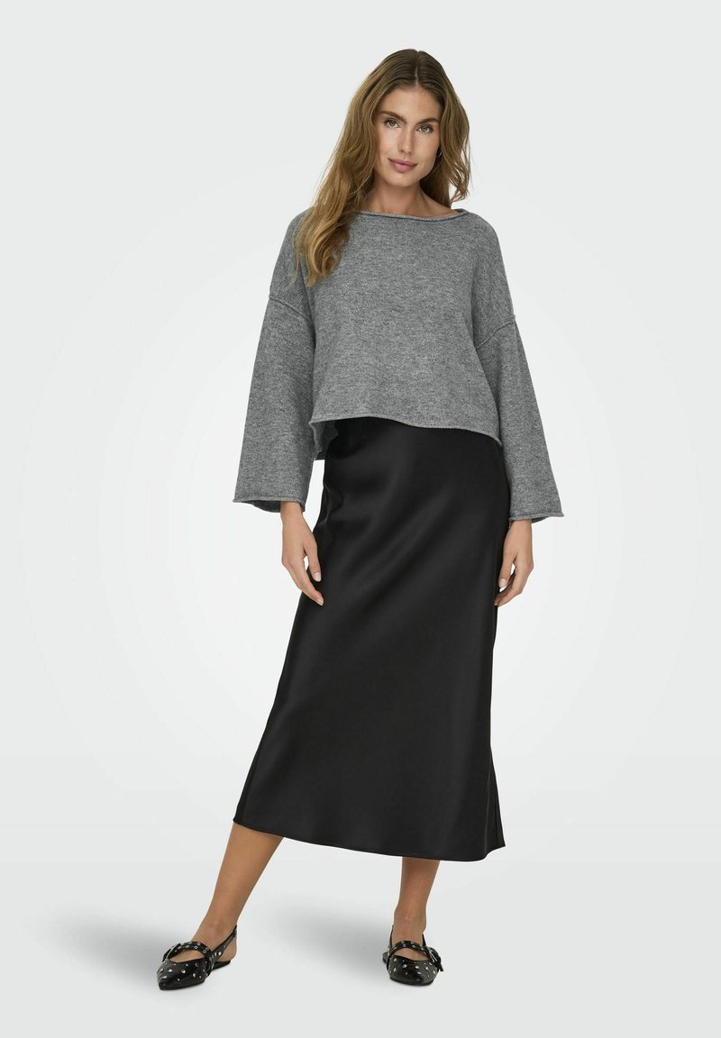 Pull à Col Roulé Gris Chiné Moyen Only Onlama Life - Maglia Des Femmes