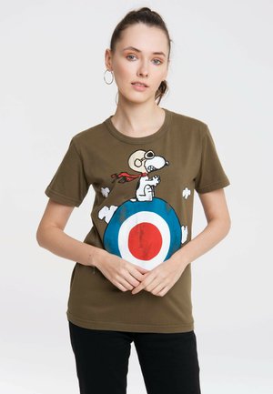 PEANUTS SNOOPY - Print T-shirt - oliv/grün
