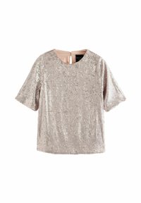 Next SEQUIN-REGULAR FIT - Blouse - gold champagne