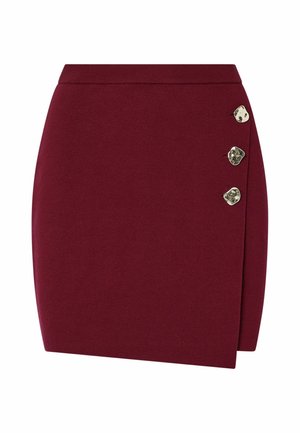 LIU JO, LIU JO KNIT MINI SKIRT - Φούστα παρεό - red