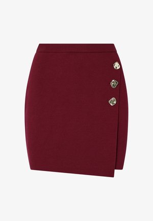 LIU JO, LIU JO KNIT MINI SKIRT - Φούστα παρεό - red