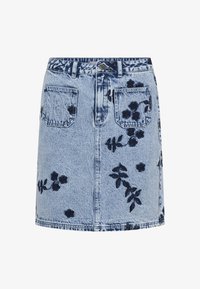 Non sélectionné, blue denim w navy flower emb.
