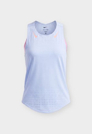 Nike Performance, SINGLET - Débardeur - aluminum/atomic pink