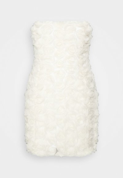 VACLAV FLORAL MINI BANDEAU DRESS WEDDING - Kokteilinė suknelė / vakarėlių suknelė - ivory