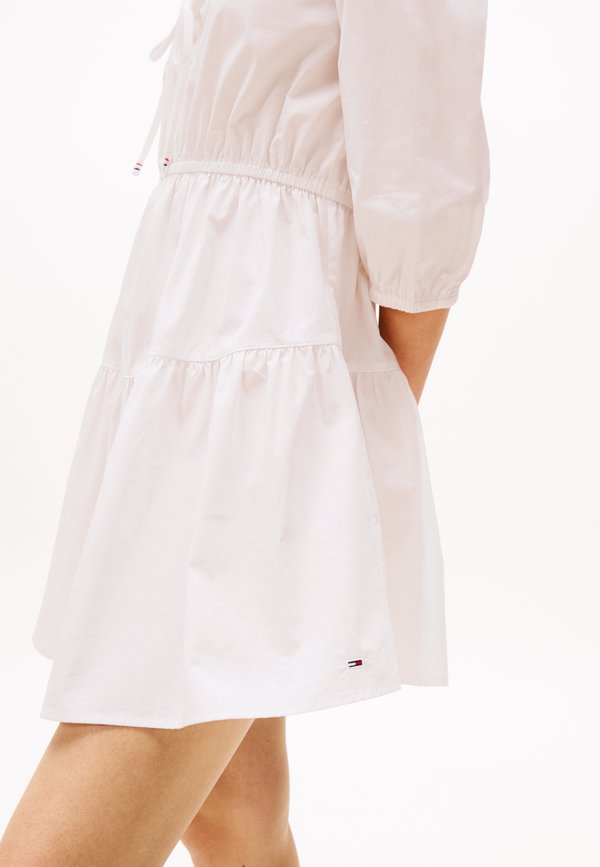 TIERED MINI DRESS - Day dress - ecru4