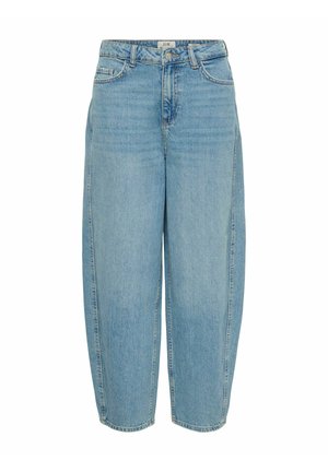 JDY, BALLON-FIT JEANS JDYSUSIE MITTLERE TAILLE BARREL FIT JEANS - Jean boyfriend - light blue denim