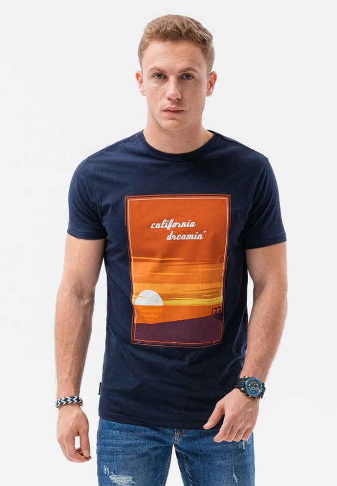 Dark Orange Ombre All Over Print T-shirts main image 0