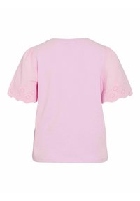 VILA MIT KURZEN ÄRMELN VICELIANA RUNDHALS - Camiseta estampada - winsome orchid
