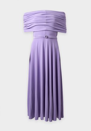 Norma Kamali, COWL NECK HOODED FLARED DRESS  - Cocktailjurk - lavender