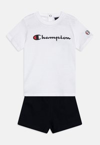 Champion - ICONS TODDLER SHORT SLEEVE UNISEX SET - Lühikesed püksid - white Väikepilt 1