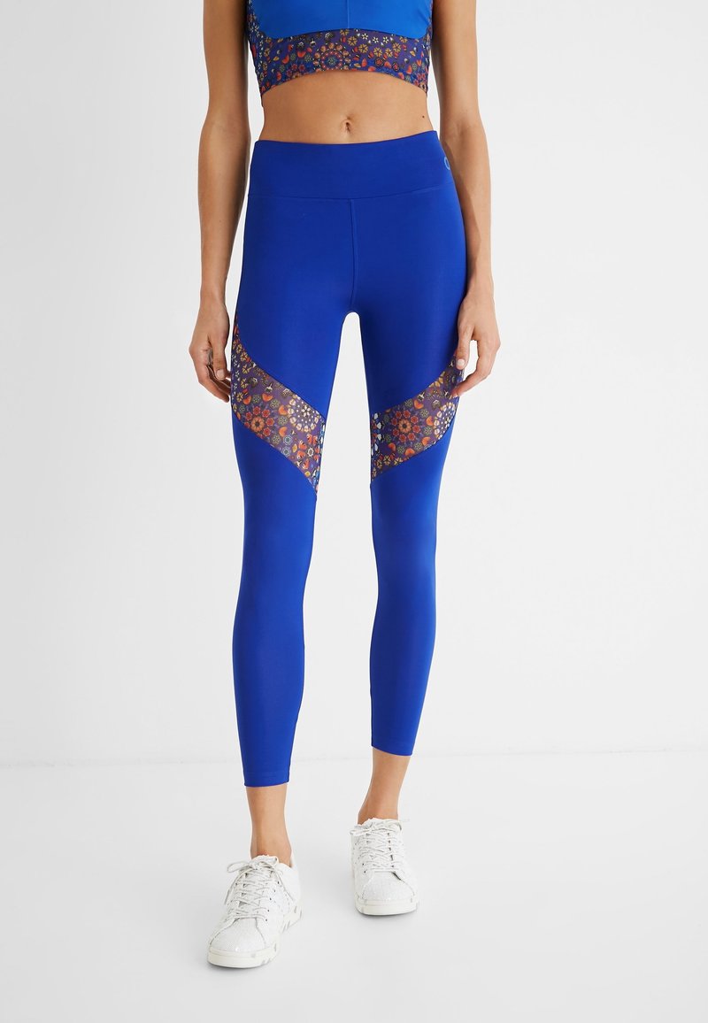 Desigual Leggings - Byxor - blue