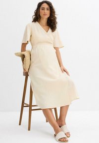 bonprix 2-IN-1 UMSTANDS- UND STILL - Vestito casual - beige