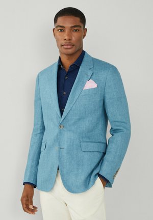 DELAVE HOPSACK - Blazer jacket - turquoise blue