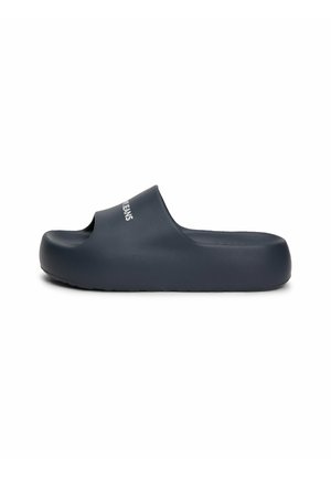 Tommy Jeans CHUNKY FLATFORM  - Sandały kąpielowe - azul