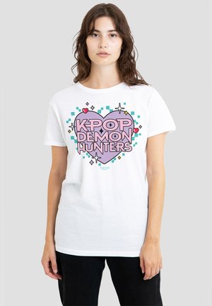 NETFLIX, KPOP DEMON HUNTERS PIXEL HEART - T-Shirt print - white