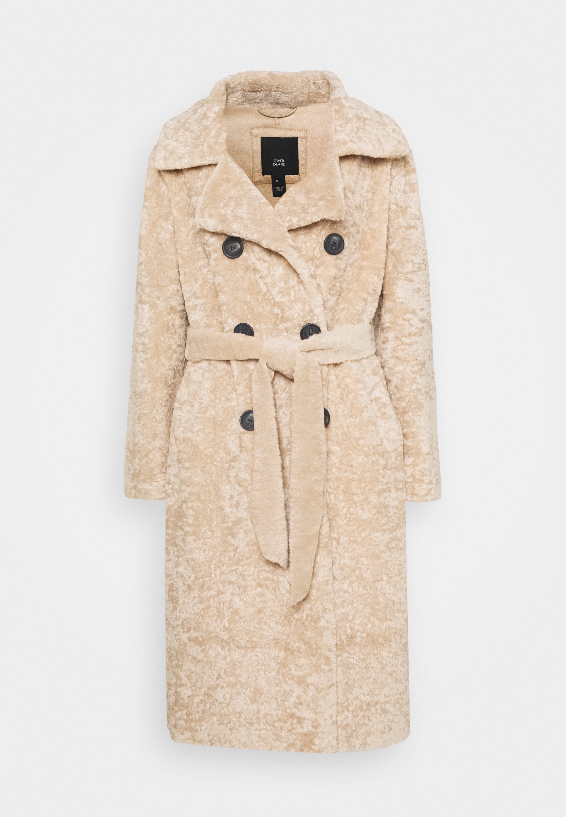 river island borg coat