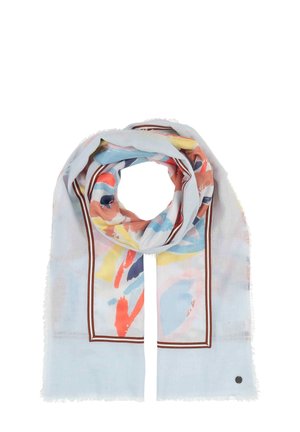 PATCHWORK FLORAL STOLA - Scarf - zen blue