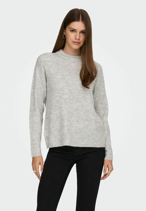 ONLY ONLCAMILLA O NECK - Jersey de punto - light grey melange