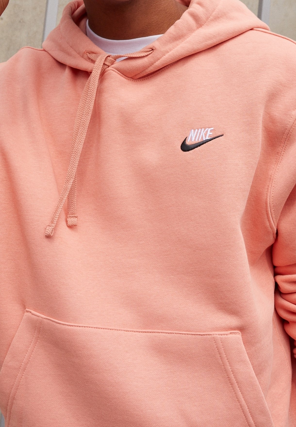 salmon nike hoodie