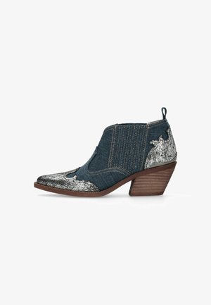 LIU JO, LIU JO DENIM COWBOY BOOTS - Boots à talons - silver-coloured