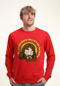 Henry Tiger JESUS BIRTHDAY - Sudadera - red
