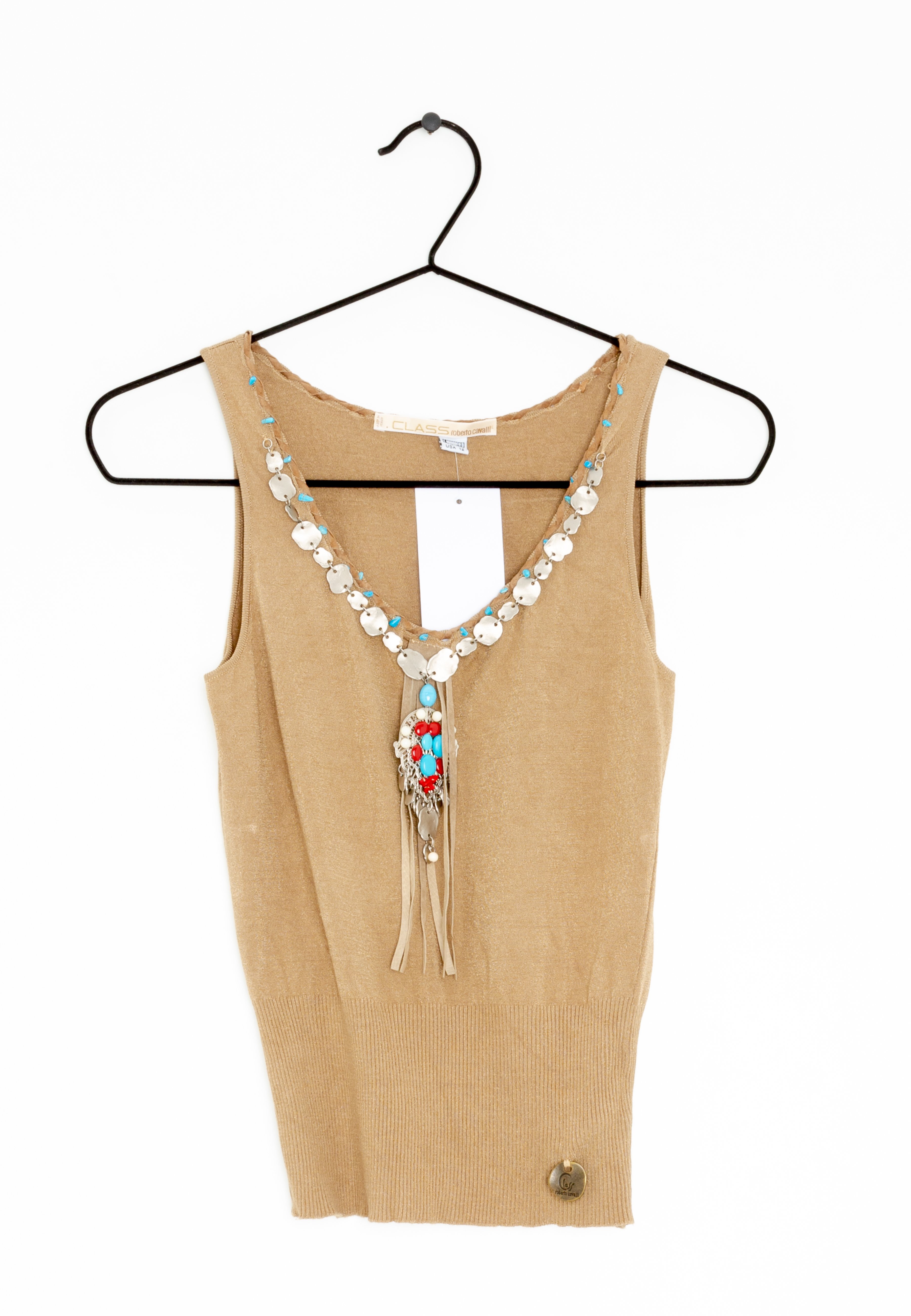 CLASS Roberto Cavalli Top - beige - (Pre-owned) - Zalando.de