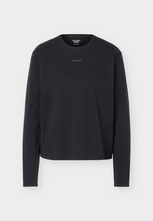 Salomon, TRACKLINE TEE  - Μπλούζα με μακριά μανίκια - deep black