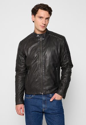 LASSUS - Lederjacke - black