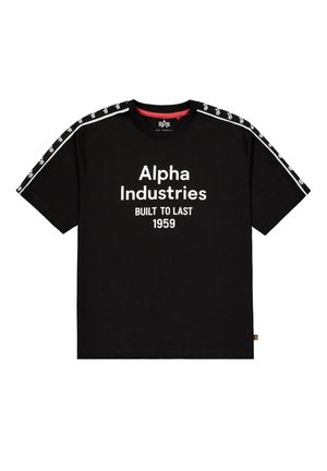 Alpha Industries, ALPHA INDUSTRIES MEN - T-SHIRTS TRACK PRINTED T-SHIRT - T-Shirt print - black