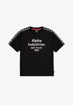 Alpha Industries, ALPHA INDUSTRIES MEN - T-SHIRTS TRACK PRINTED T-SHIRT - T-Shirt print - black