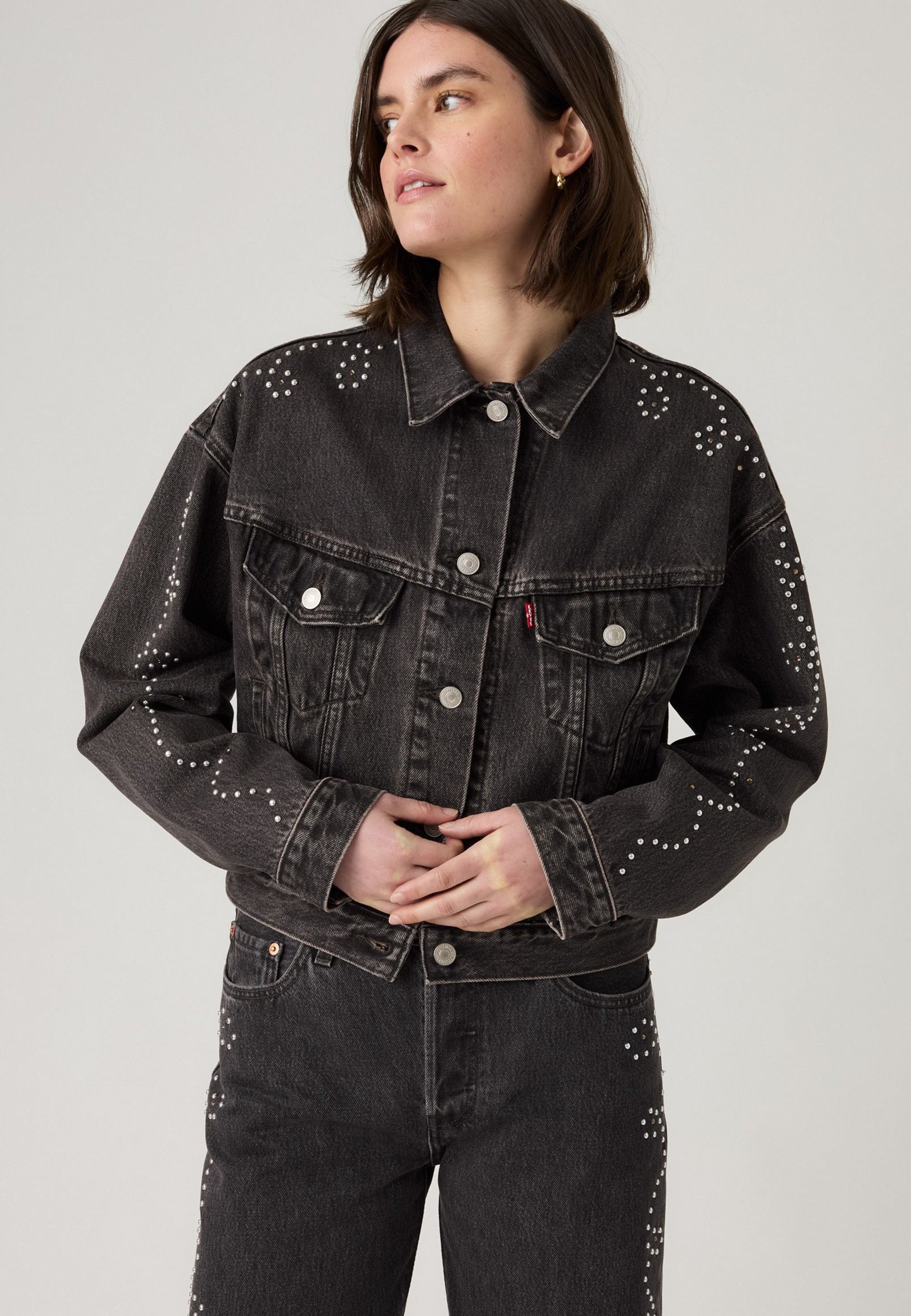 Levi's® '90S SHRUNKEN TRUCKER - Denim jacket - bejeweled trucker