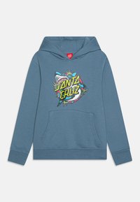 Santa Cruz YOUTH SHARK DOT FRONT HOOD UNISEX Hoodie dusty blue