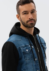 Ombre WITH HOOD  - Jeansjacka - blue black