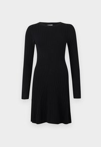 JDYKATE L/S O-NECK  - Stickad klänning - black
